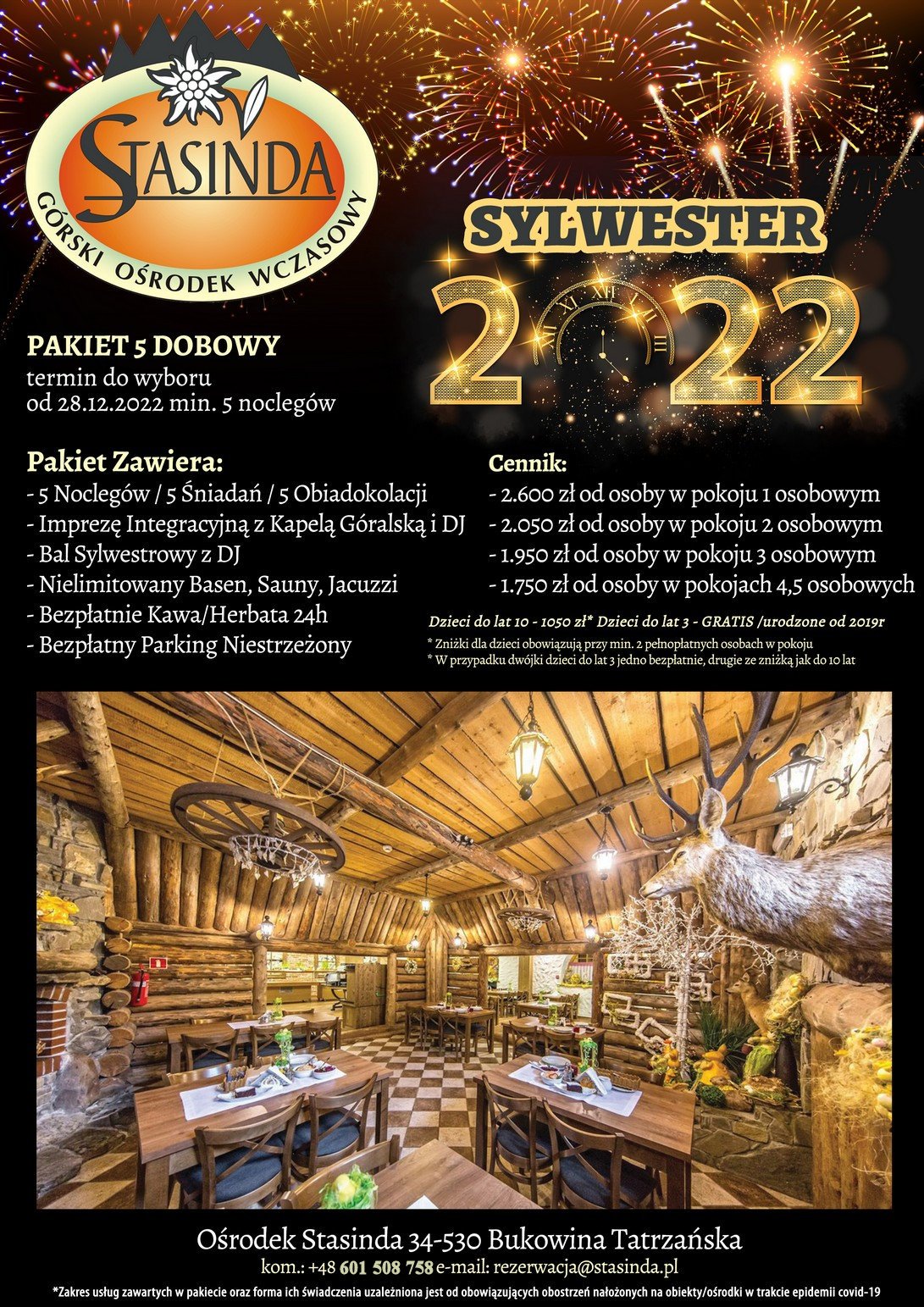 zakopane sylwester 2022 oferty
