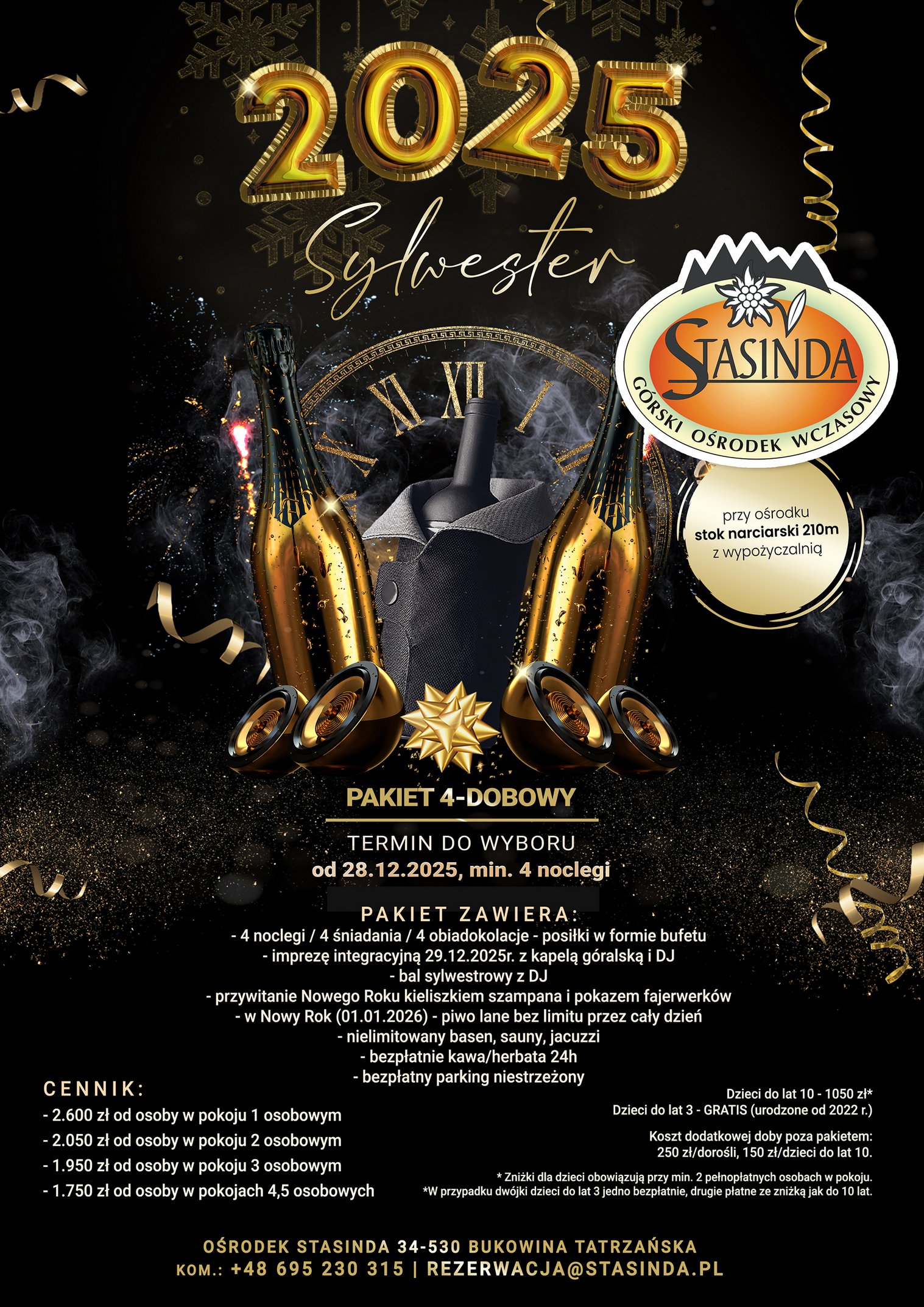 zakopane sylwester 2025 oferty